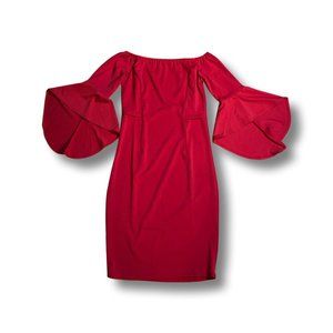 Red Off The Shoulder Dress